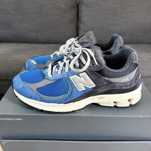 New Balance 2002R Blue Oasis Suede Casual Sneakers M2002RPB Men's Size 10.5